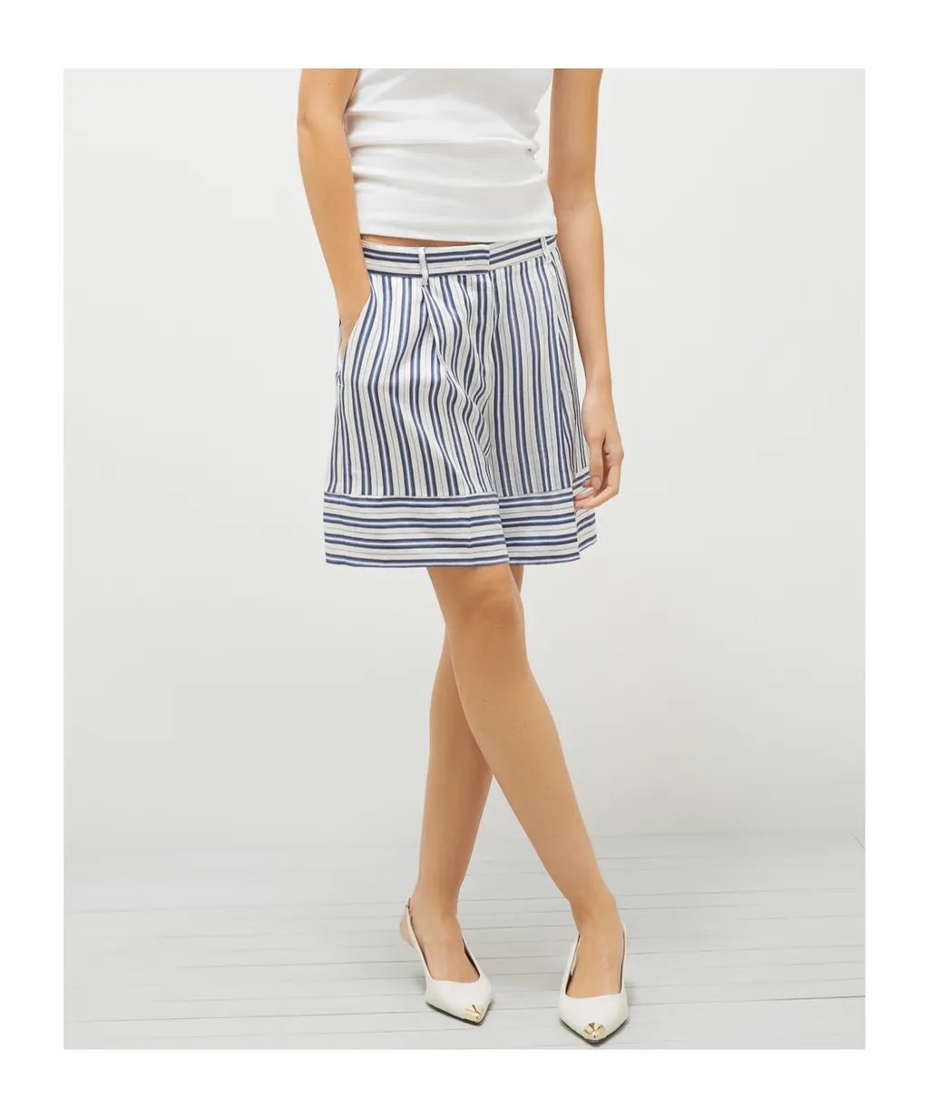 Linen And Cotton Shorts