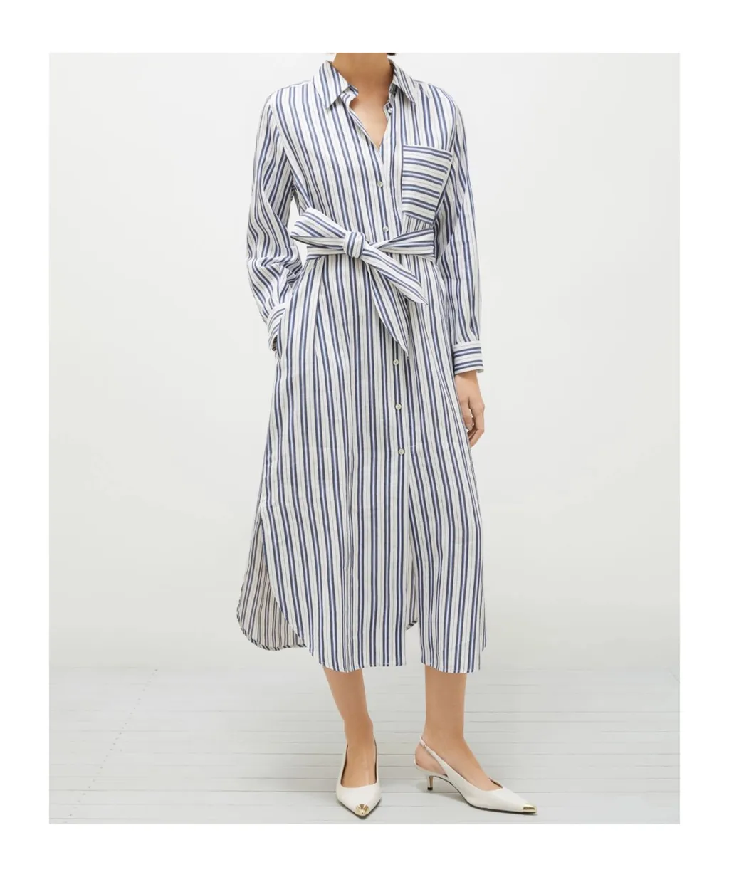 Striped Shirt Dress