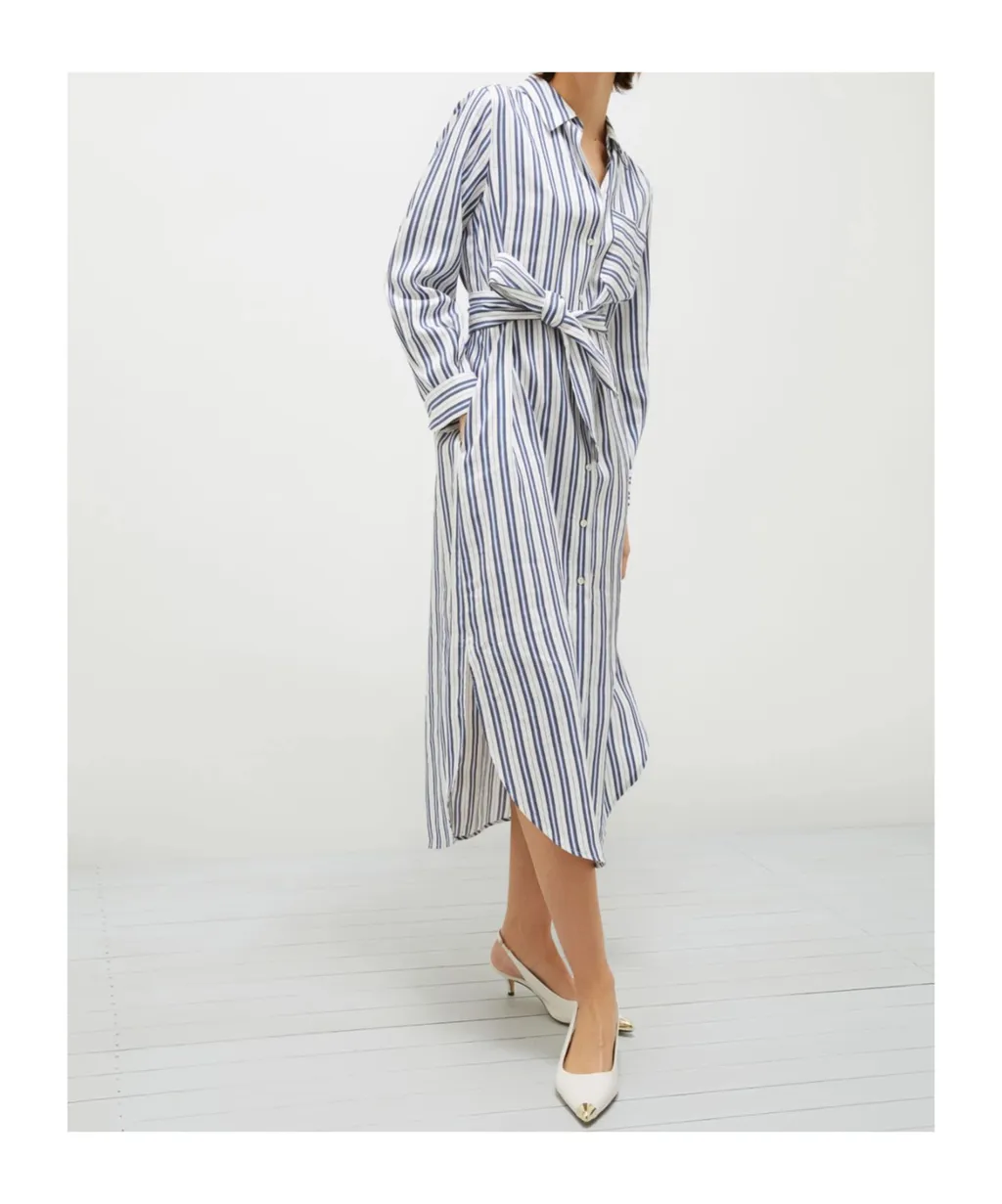 Striped Shirt Dress