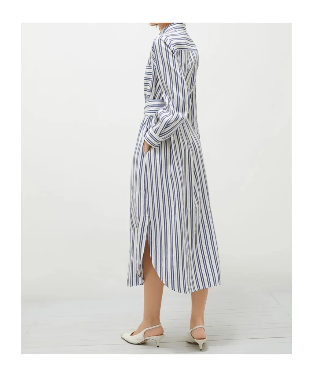 Striped Shirt Dress