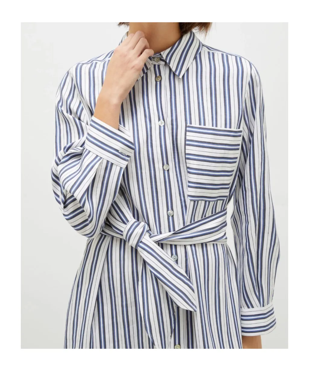 Striped Shirt Dress