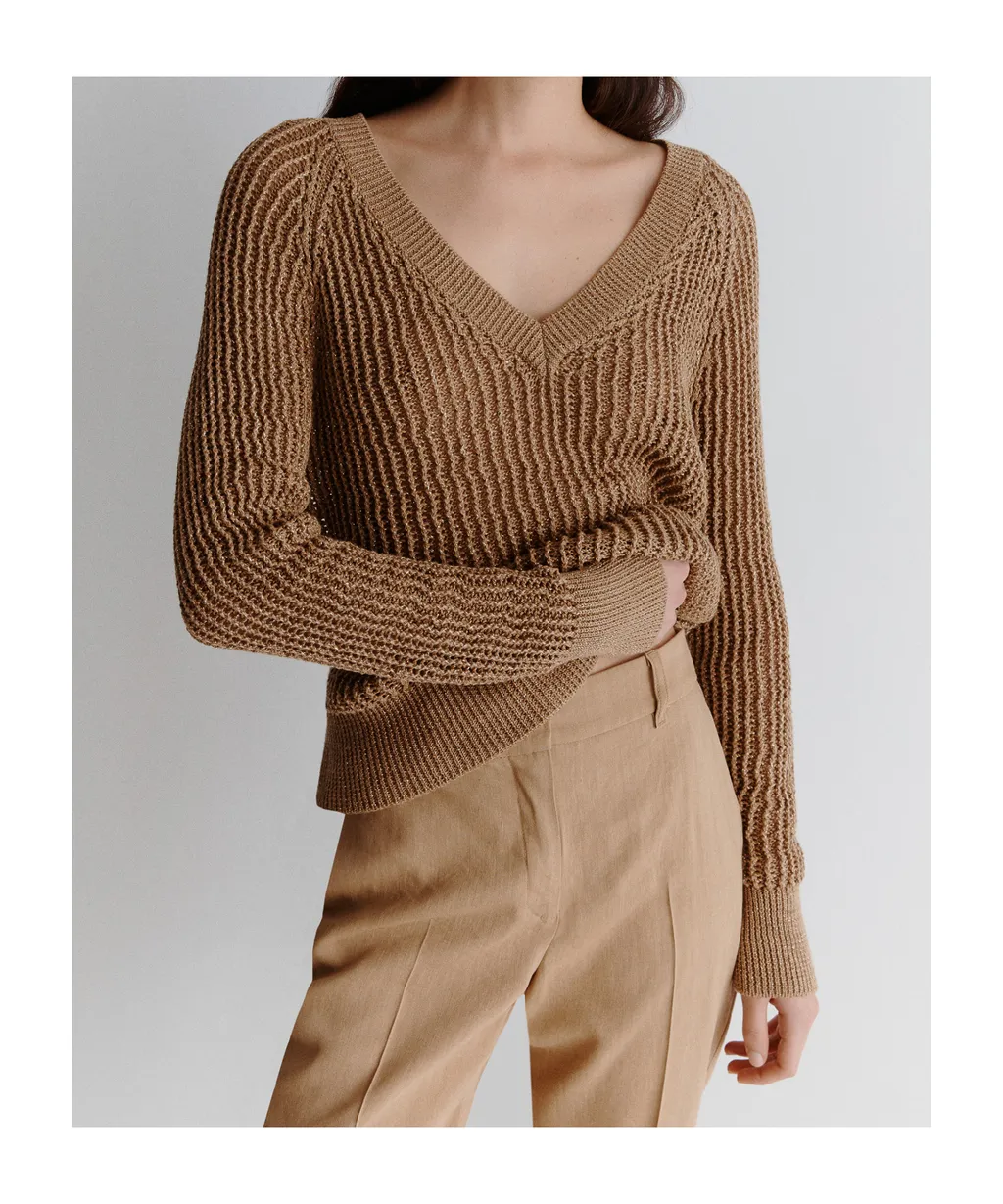 Cotton And Lurex Sweater