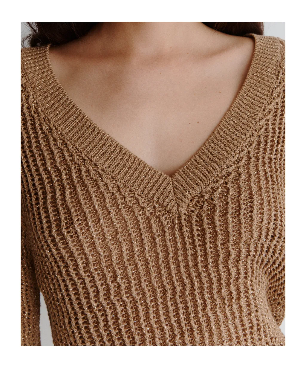 Cotton And Lurex Sweater