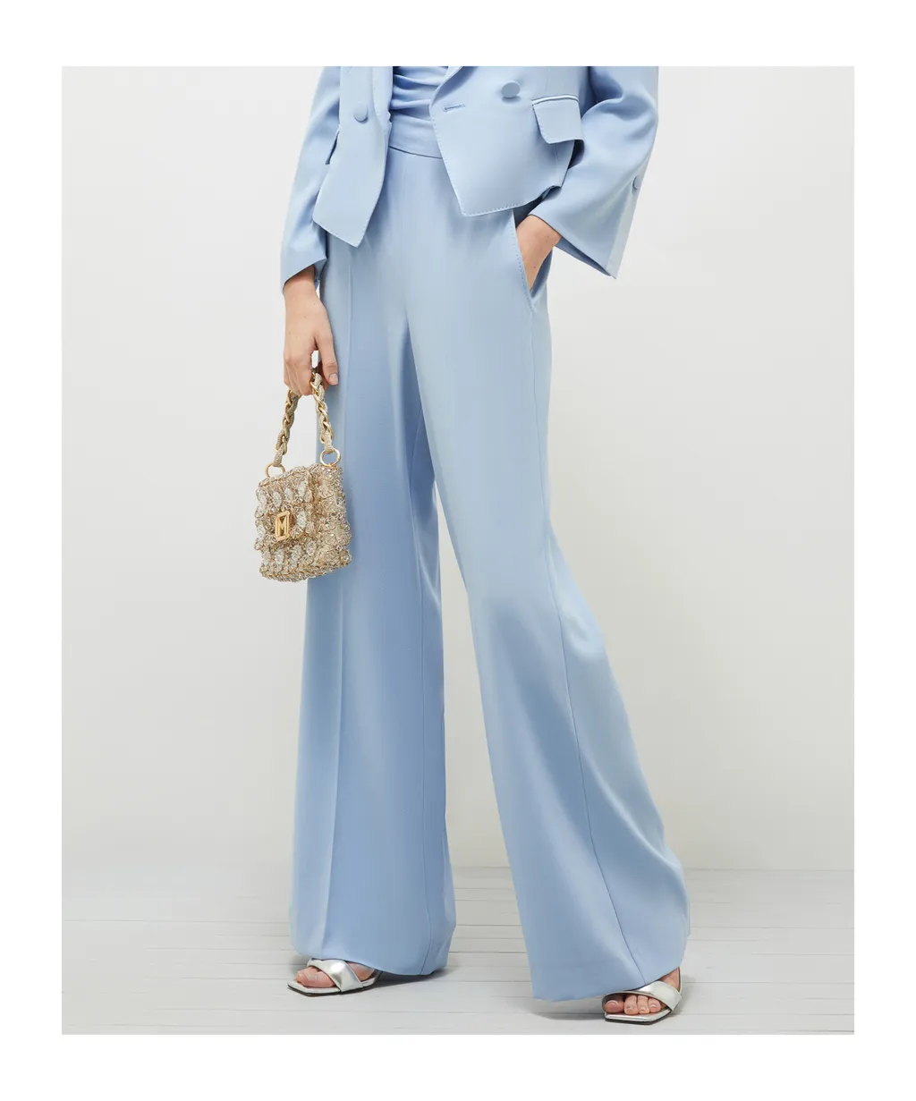 CrÊPe Envers Satin Palazzo Trousers
