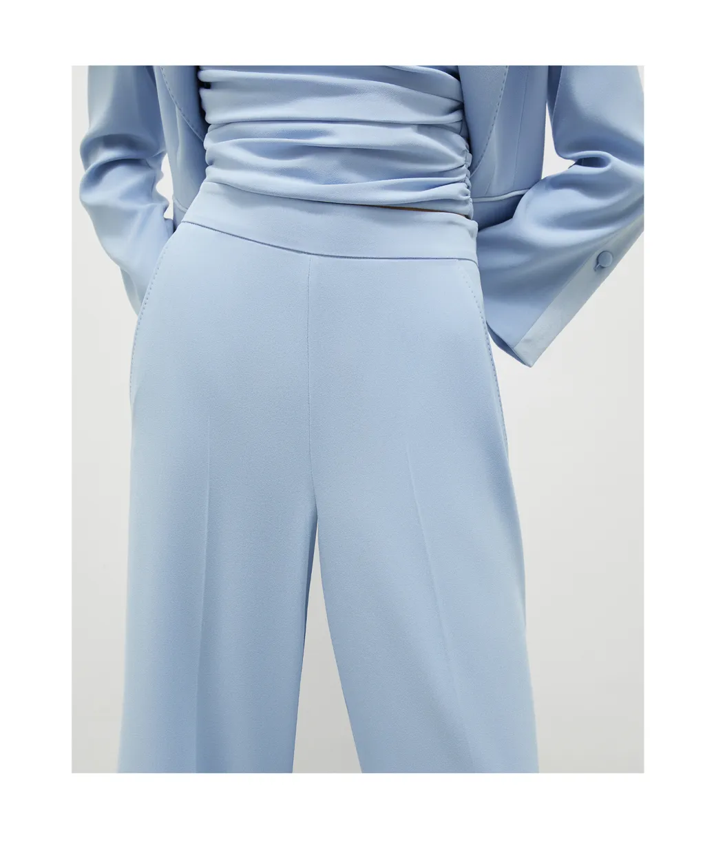 CrÊPe Envers Satin Palazzo Trousers