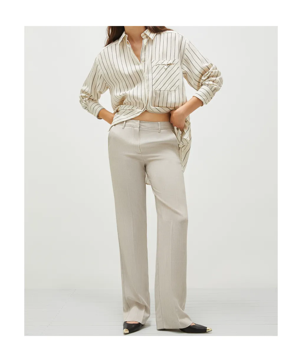 Straight-Fit Stretch Trousers