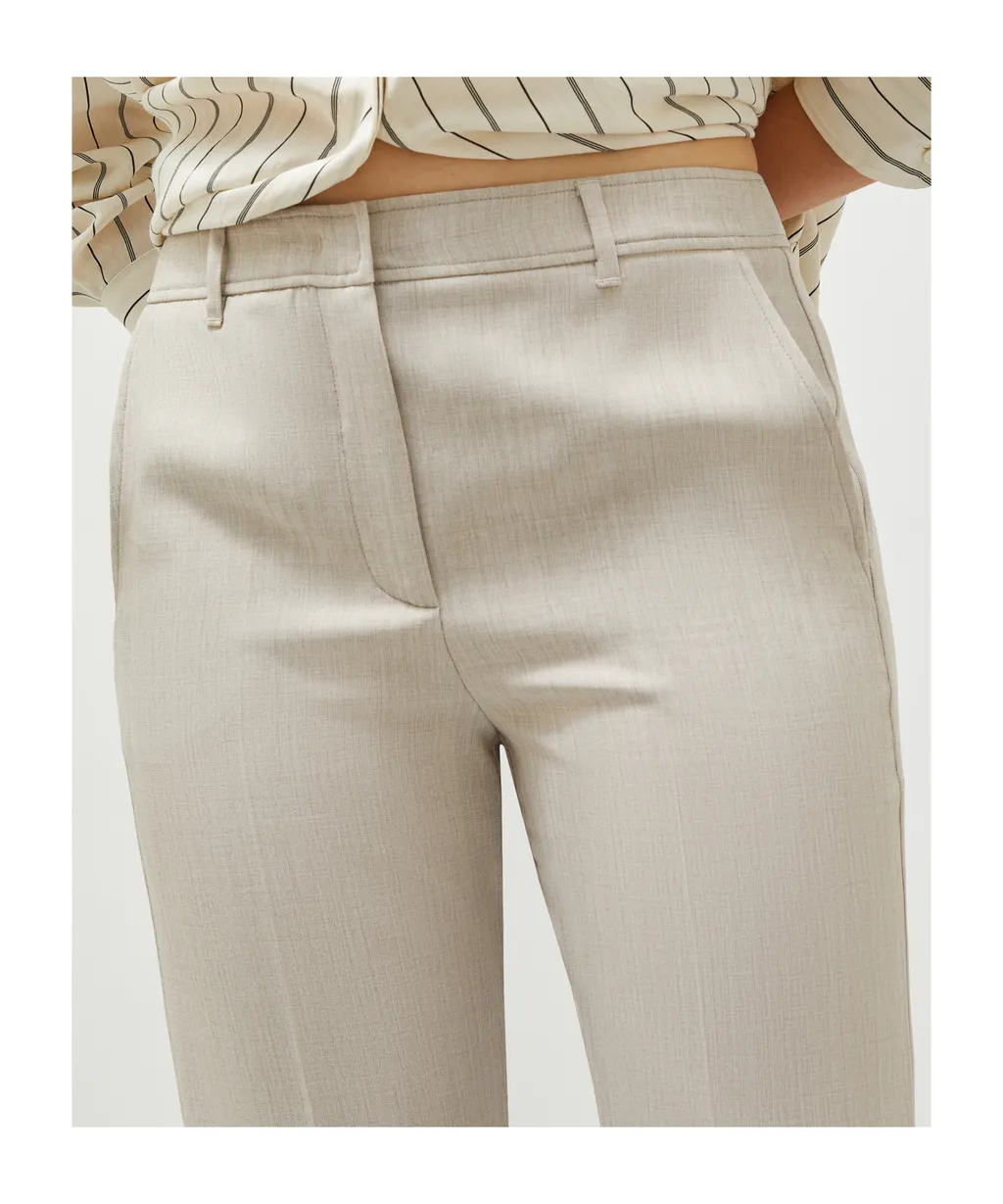 Straight-Fit Stretch Trousers