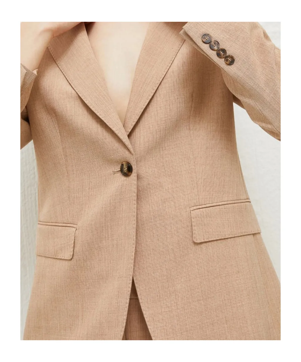 Long-Sleeved Suit Coat