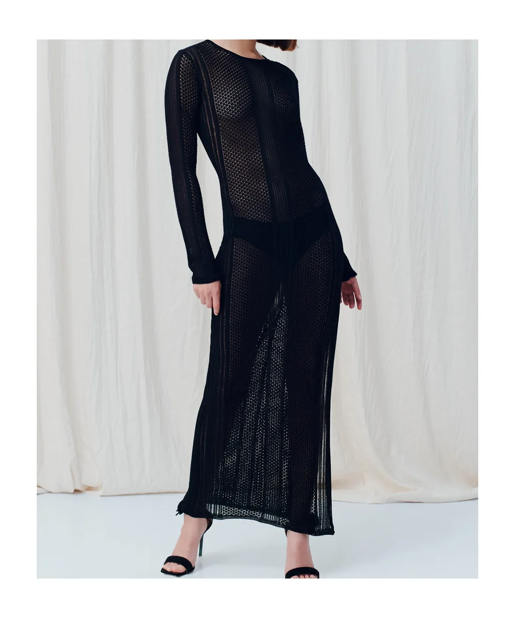 Hollow Knit Dress