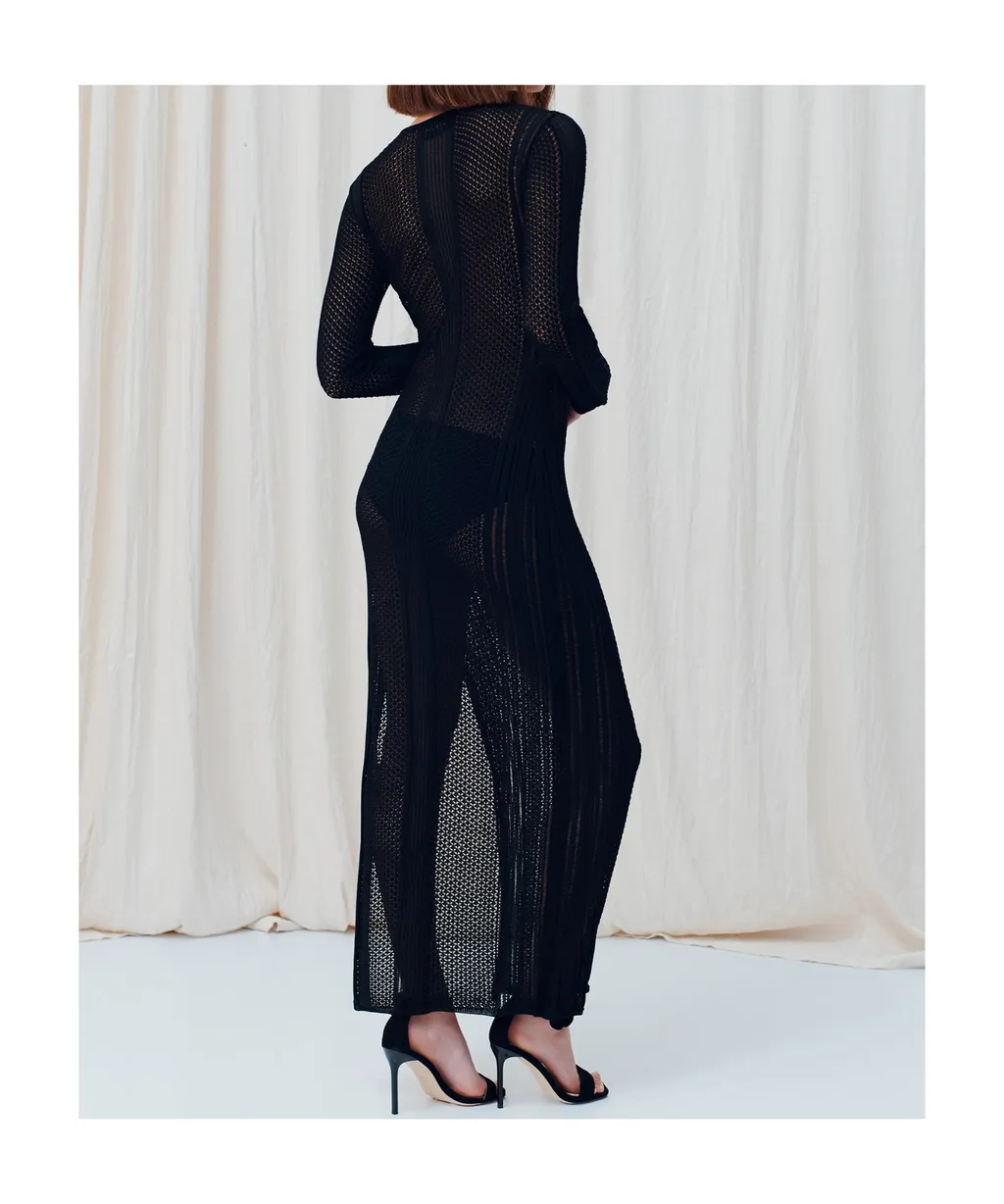 Hollow Knit Dress