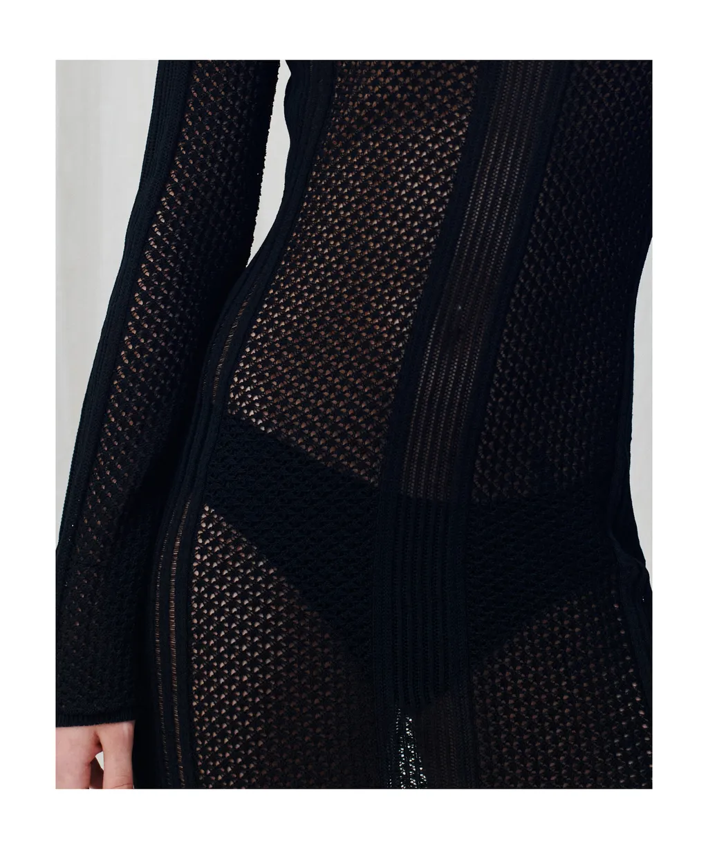 Hollow Knit Dress