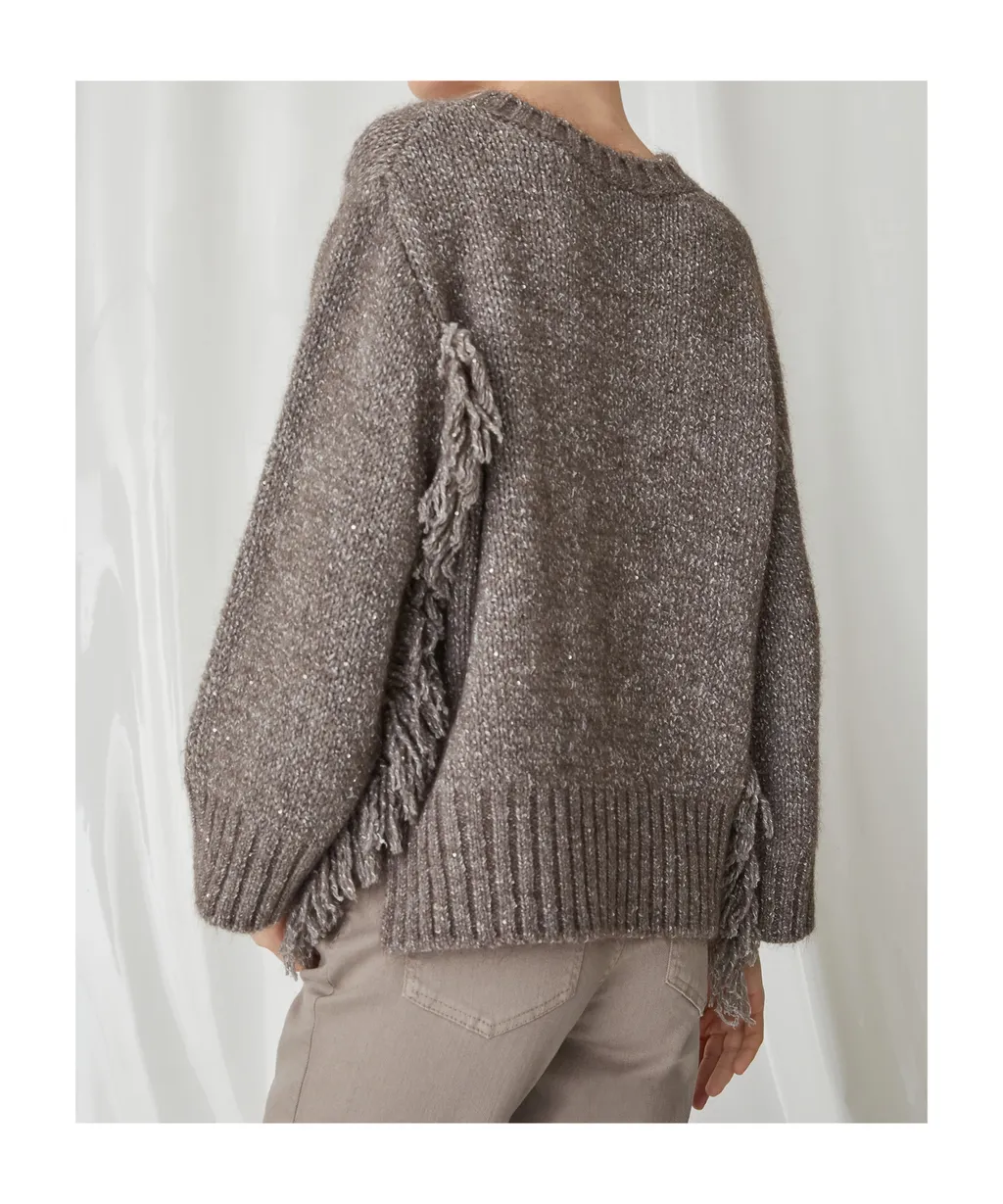 Fringed Mohair Sweater