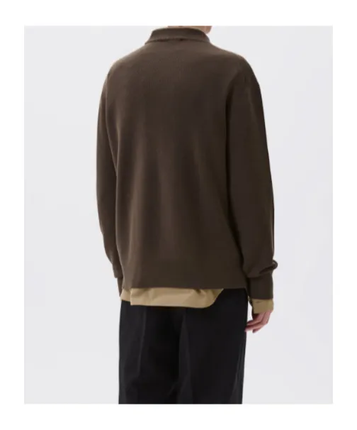 Ribbed Crew-Neck Sweater