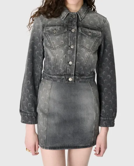 Moon Laser Cropped Jacket