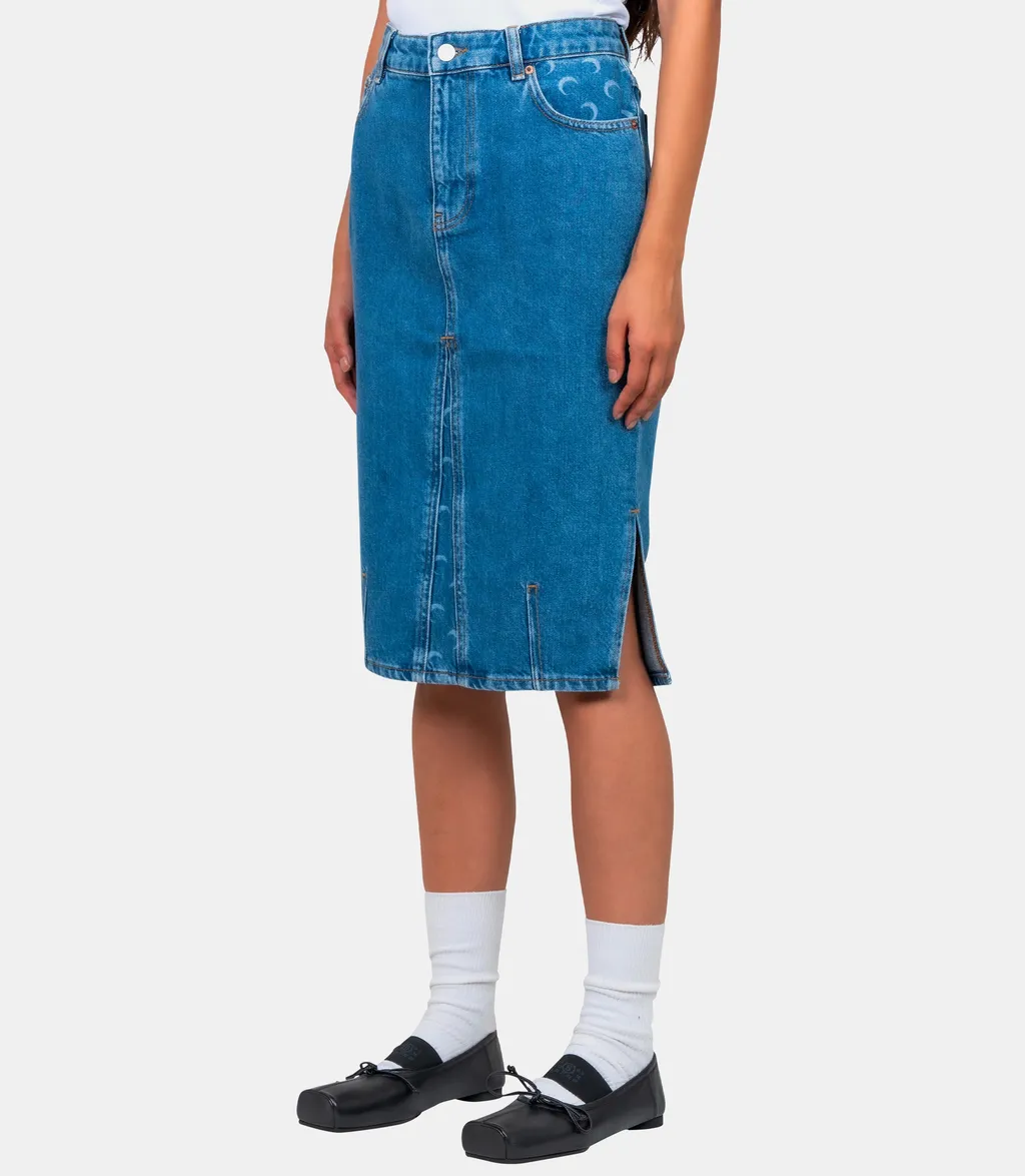 Logo Denim Half-Dress