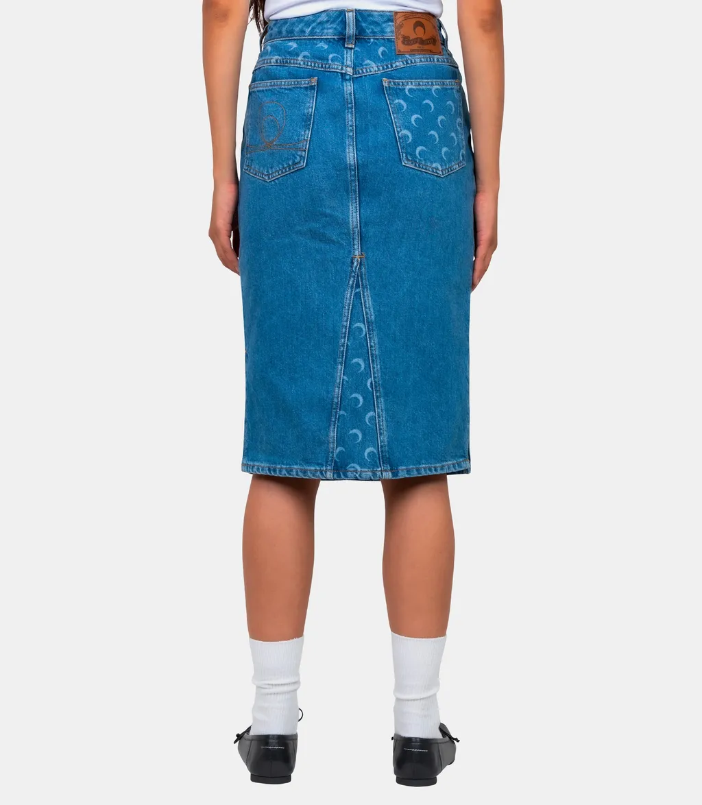 Logo Denim Half-Dress