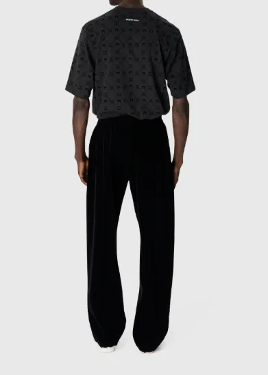 Moonogram Flocked Jersey Relaxed T-Shirt