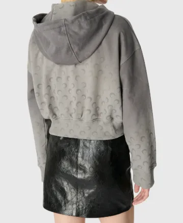 Cropped Zip-Up Hoodie