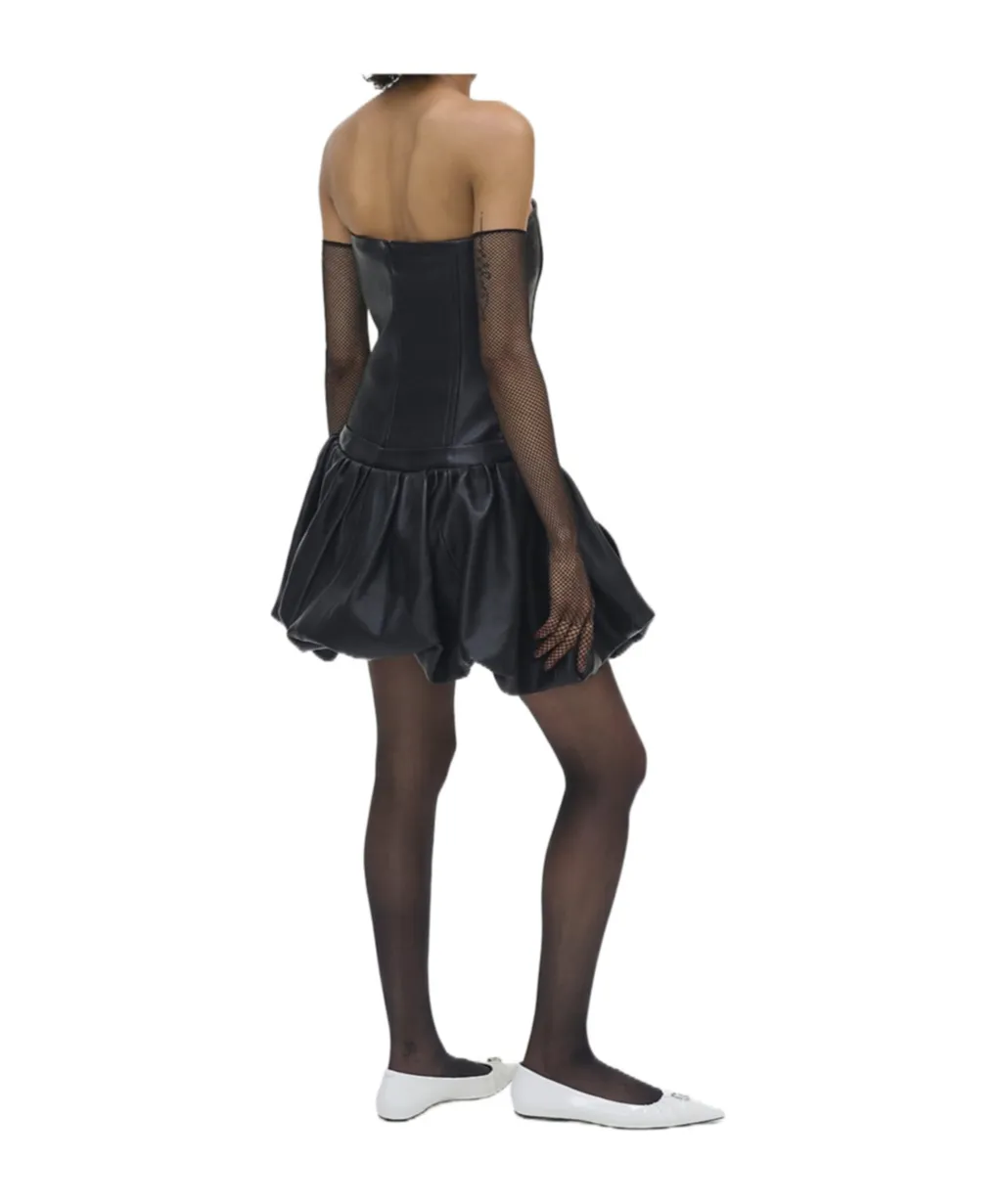 Leather Bubble Dress