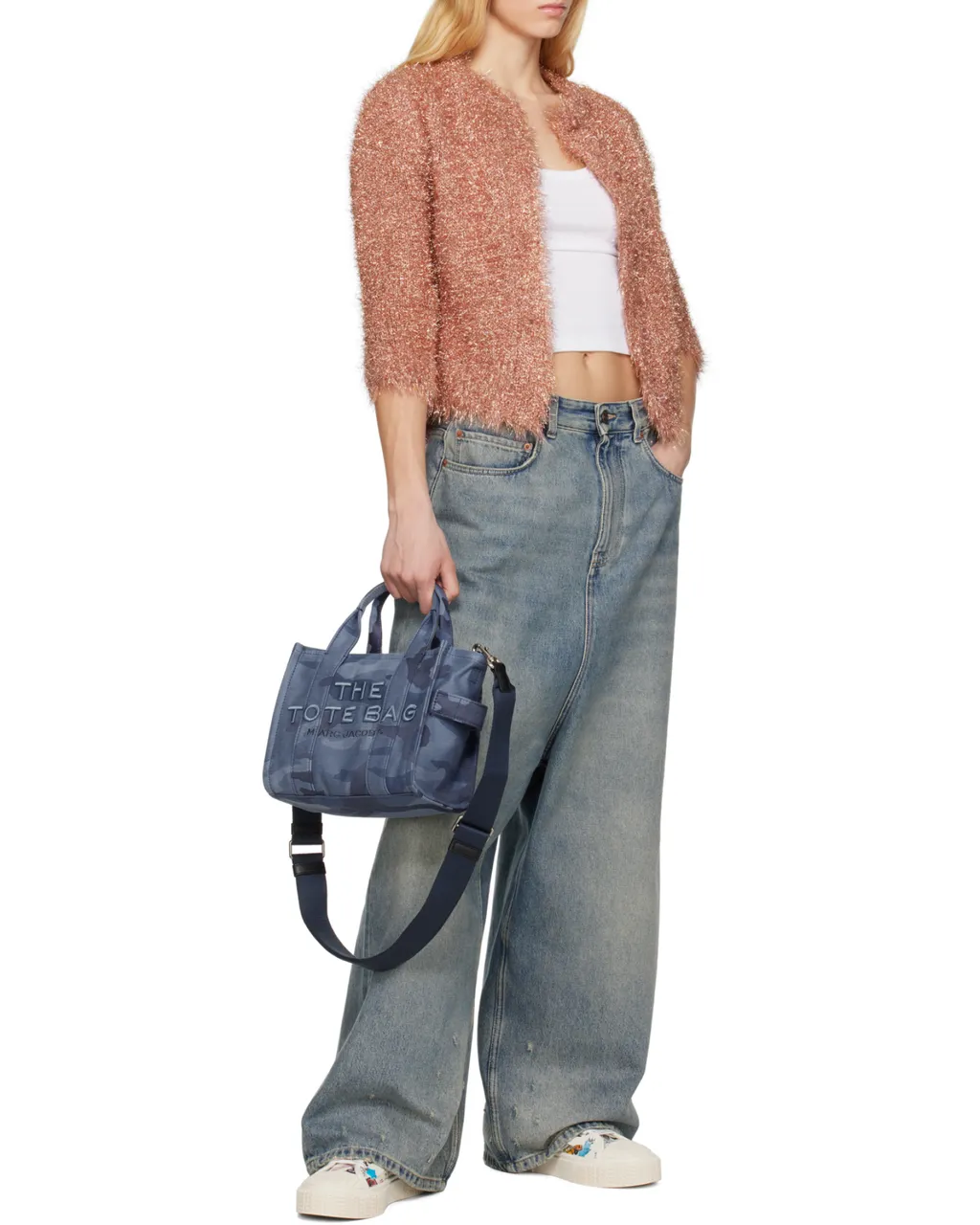 The Camo Jacquard Small Tote Bag
