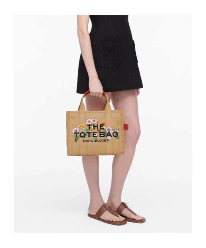 The Daisy Woven Medium Tote Bag