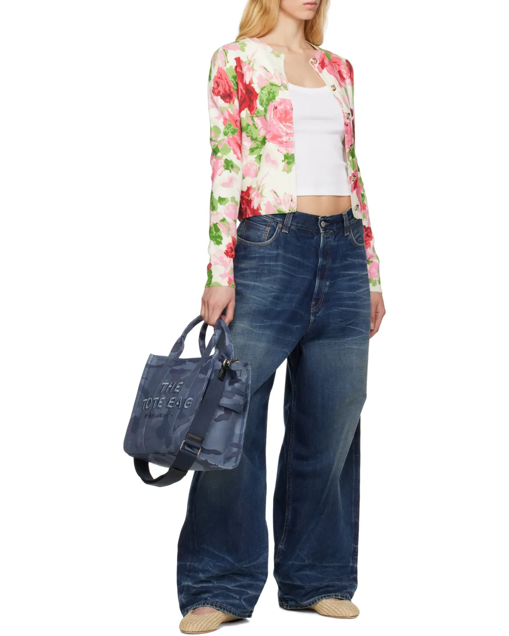The Camo Jacquard Medium Tote Bag