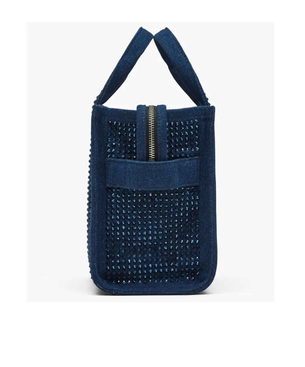 The Crystal Denim Small Tote Bag