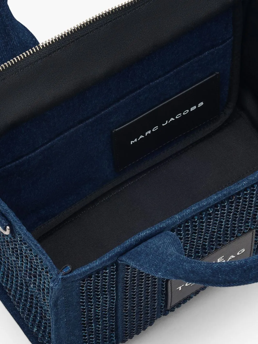 The Crystal Denim Small Tote Bag