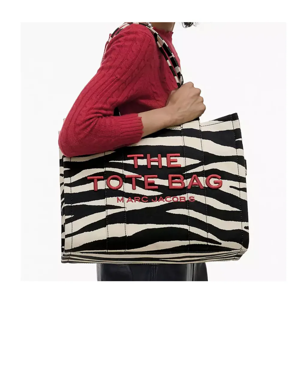 The Zebra Printed Large Tote Bag