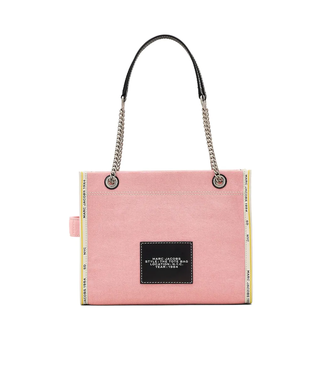 The Denim Chain Medium Tote Bag