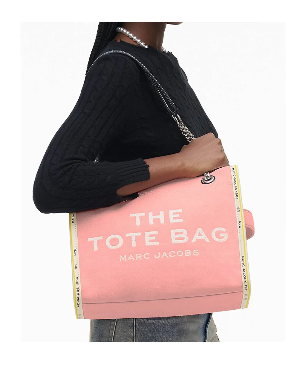 The Denim Chain Medium Tote Bag
