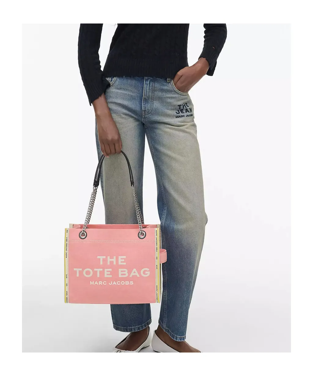 The Denim Chain Medium Tote Bag