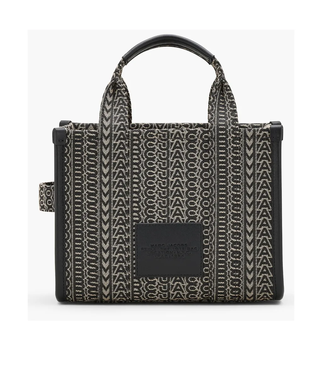 Monogram Jacquard Logo Detailed Small Tote Bag