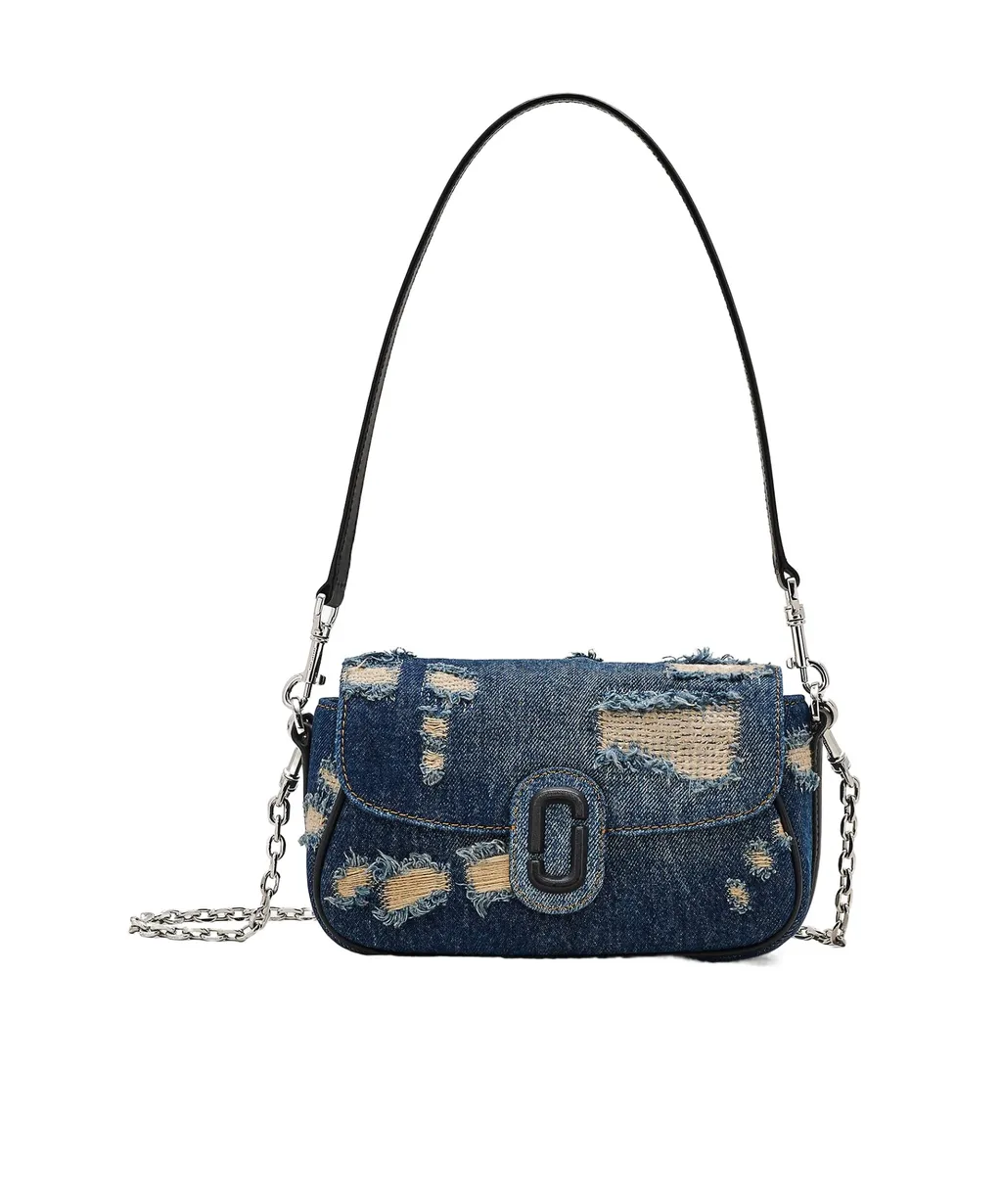 The Rip And Repair Denim Clover Shoulder Bag