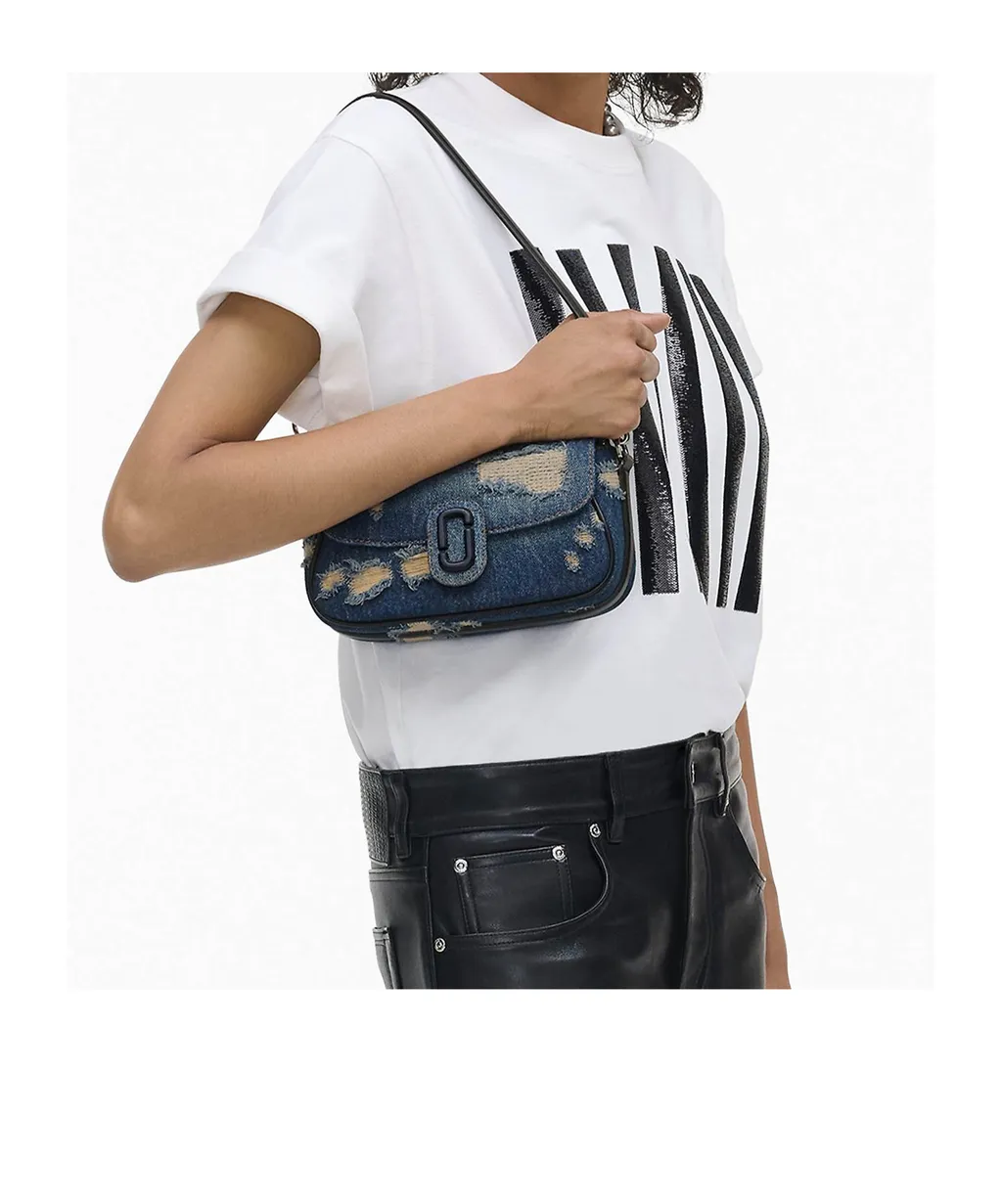 The Rip And Repair Denim Clover Shoulder Bag