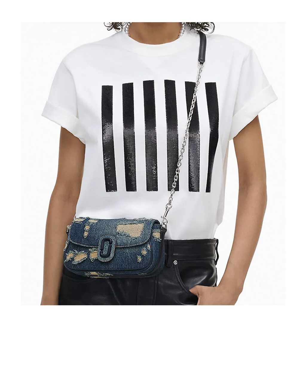 The Rip And Repair Denim Clover Shoulder Bag