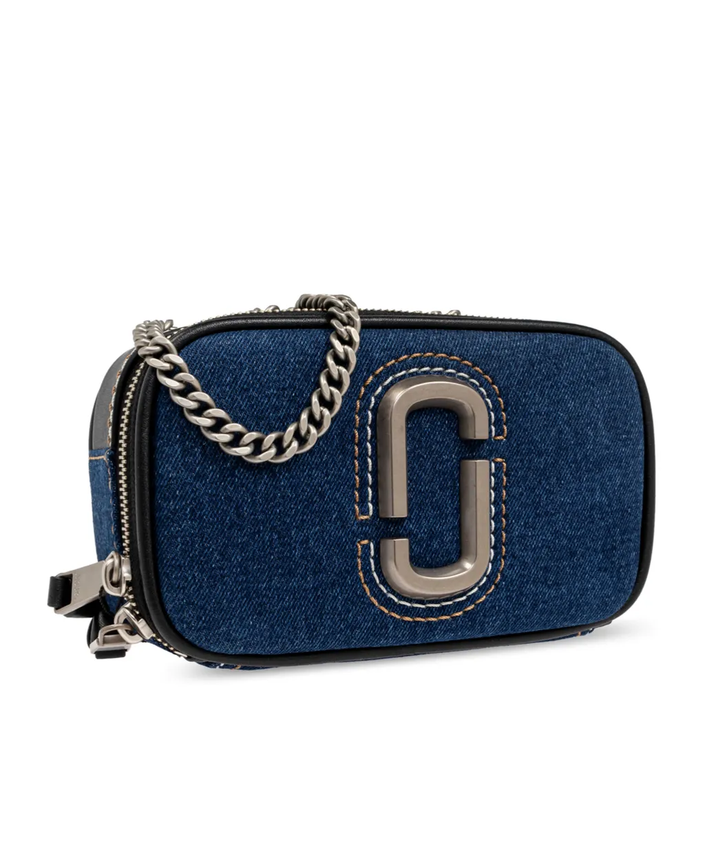The Denim Chain Snapshot Crossbody Bag