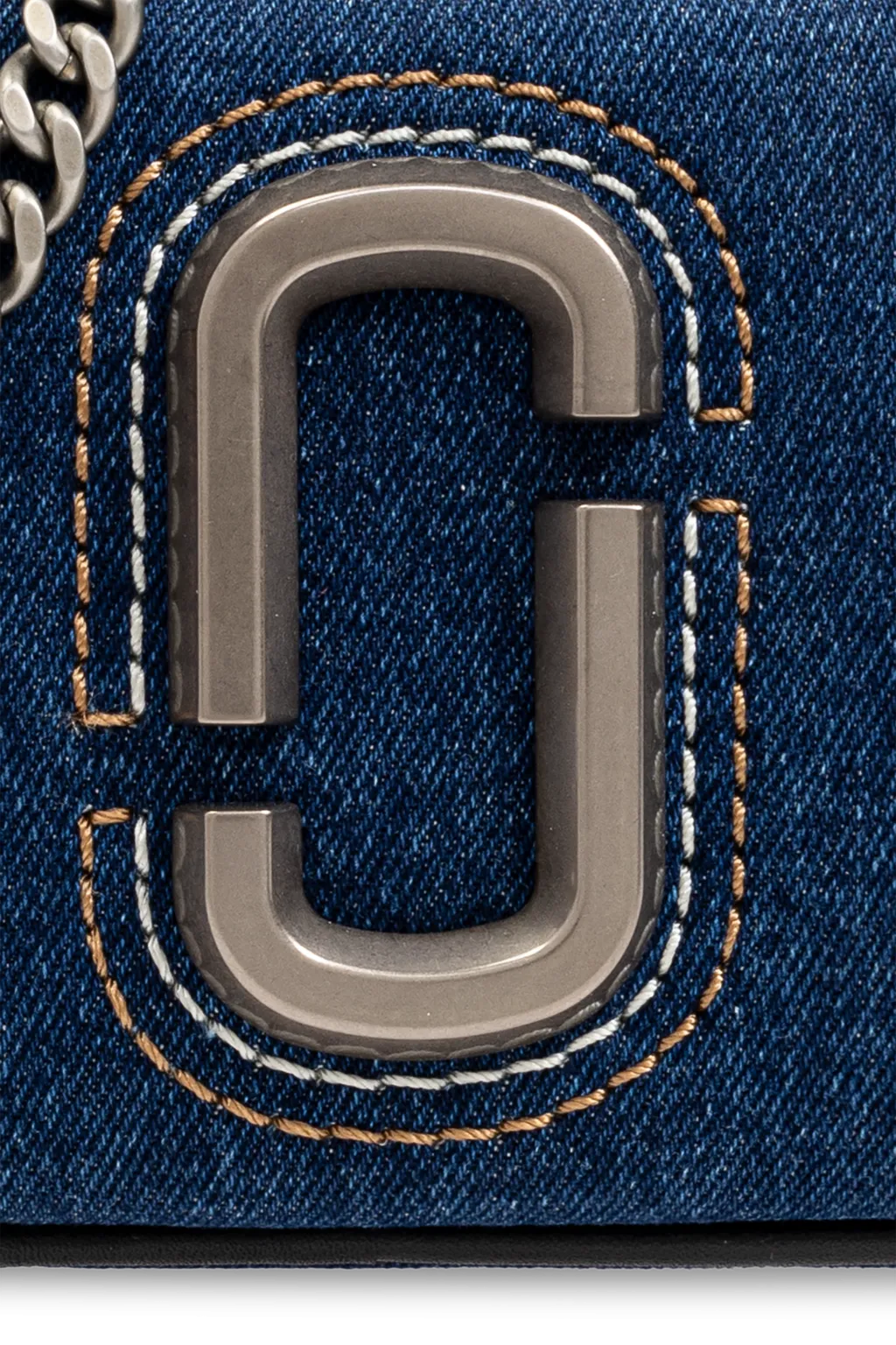 The Denim Chain Snapshot Crossbody Bag