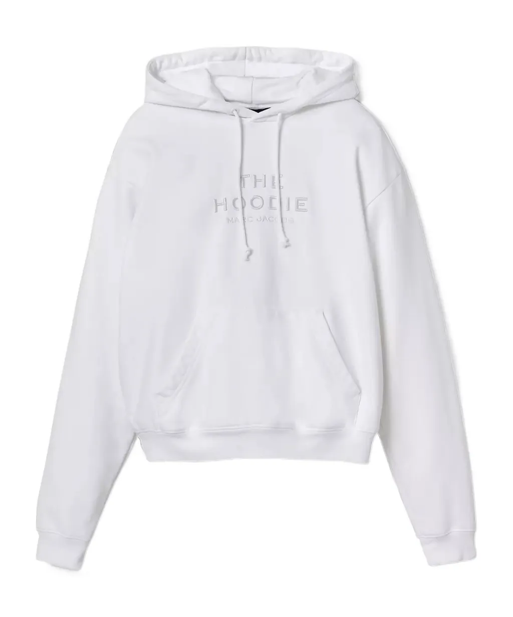 Logo Embroidered Drawstring Hoodie