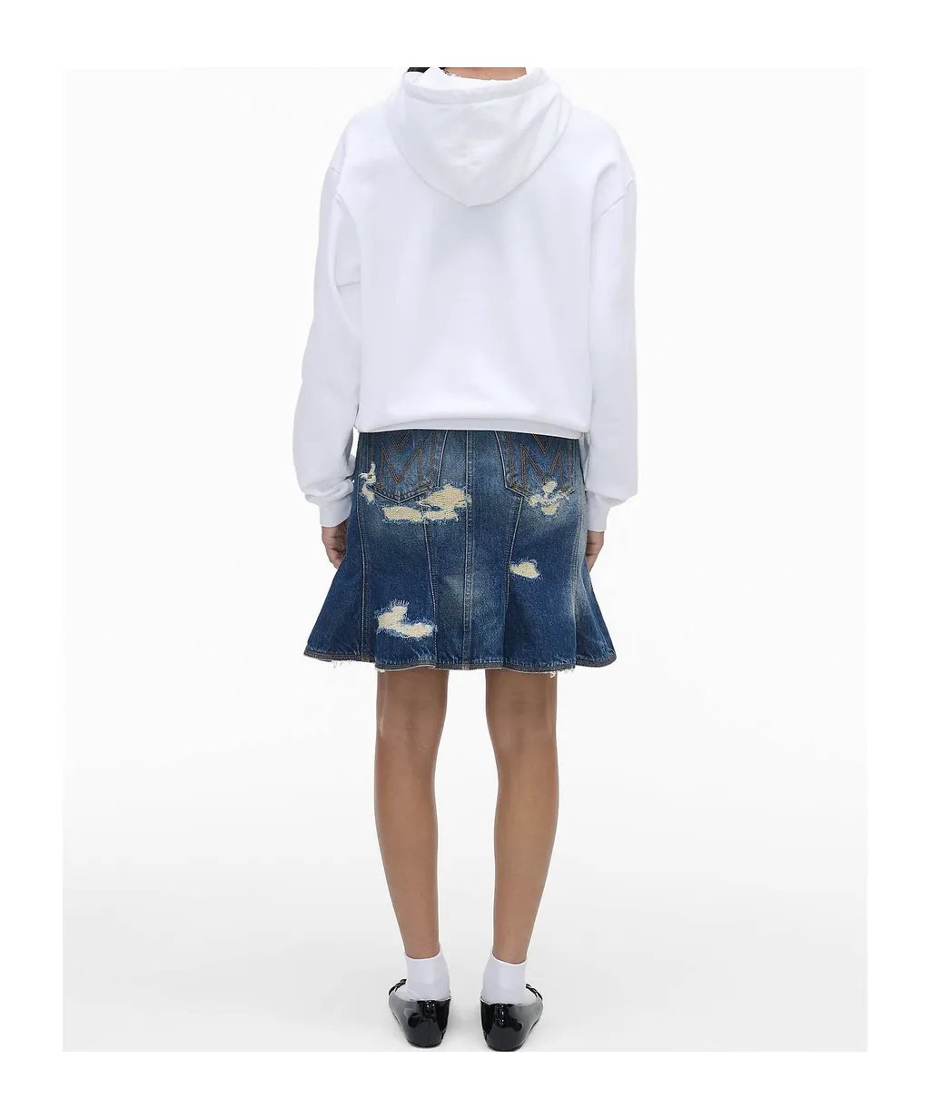 Logo Embroidered Drawstring Hoodie