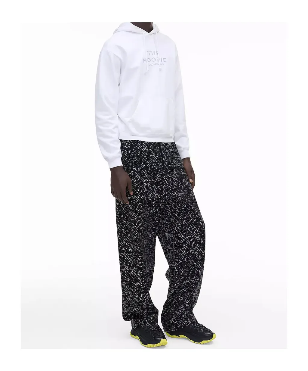 Logo Embroidered Drawstring Hoodie