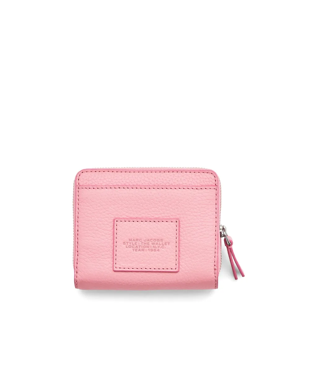Logo Printed Zipped Mini Compact Wallet
