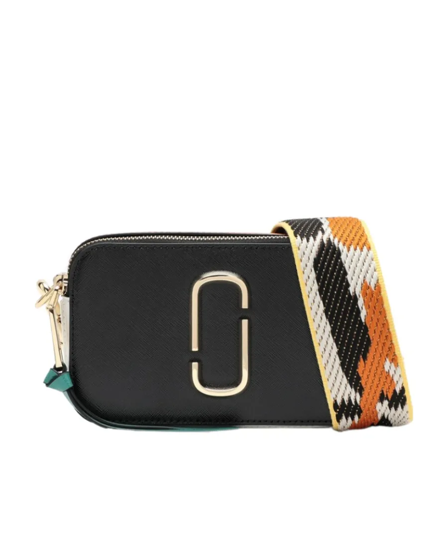 Logo Zipper Shoulder Bag