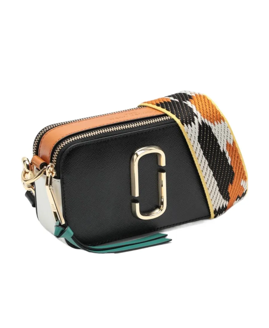 Logo Zipper Shoulder Bag