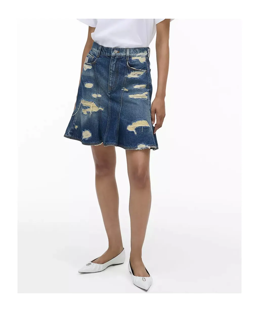 The Rip And Repair Fluted Mini Skirt