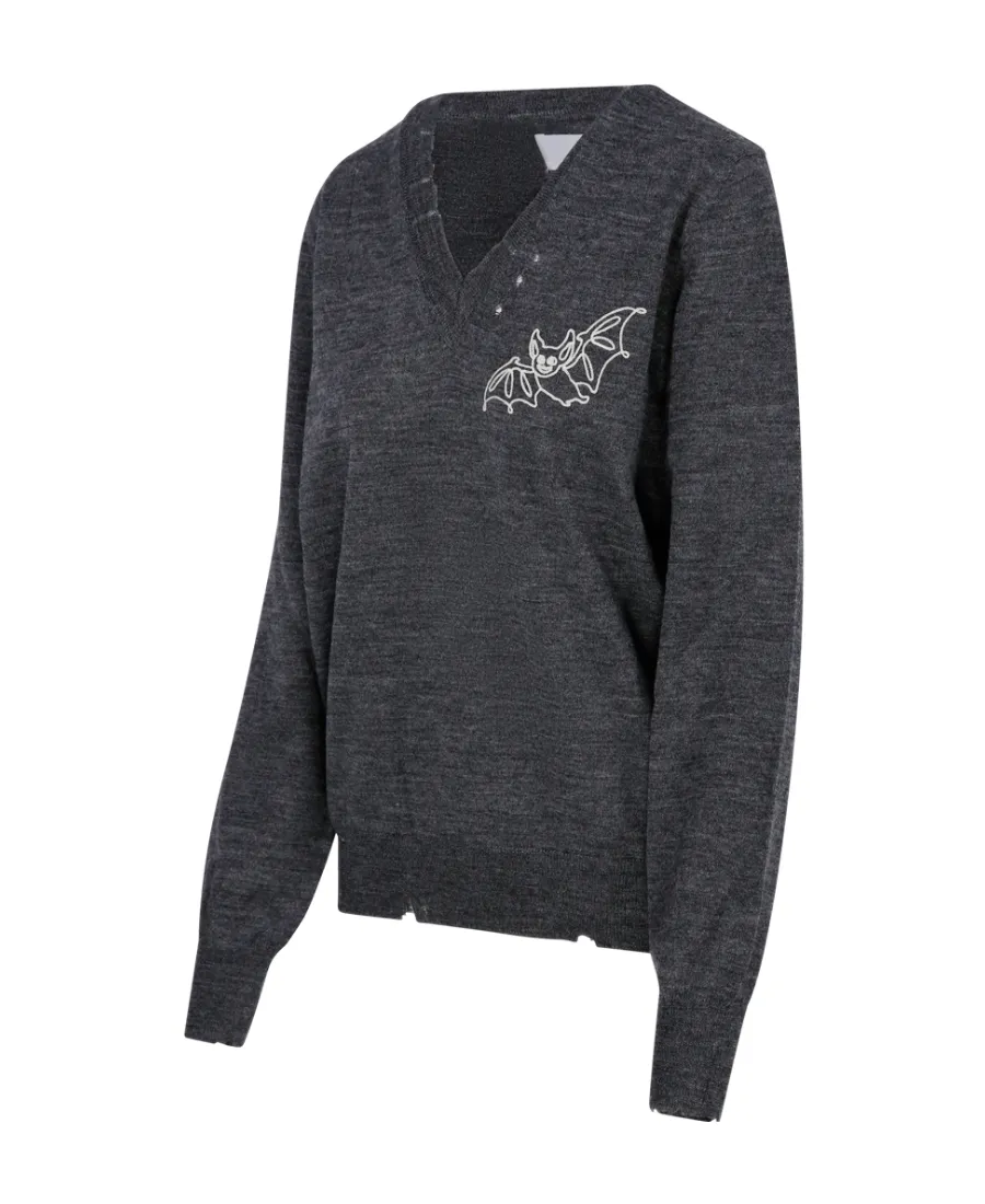 MÉLange Effect Logo Print Jumper