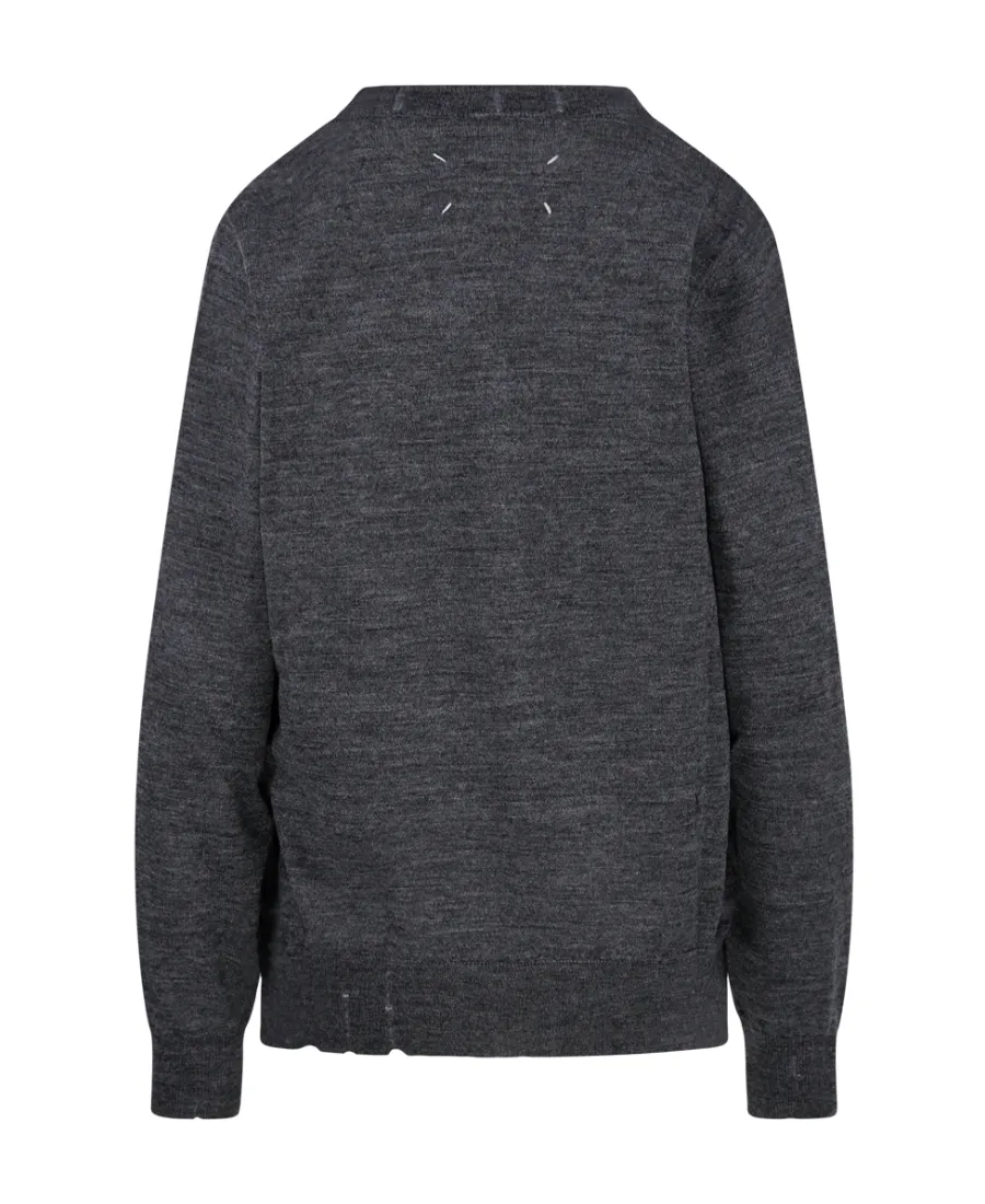 MÉLange Effect Logo Print Jumper
