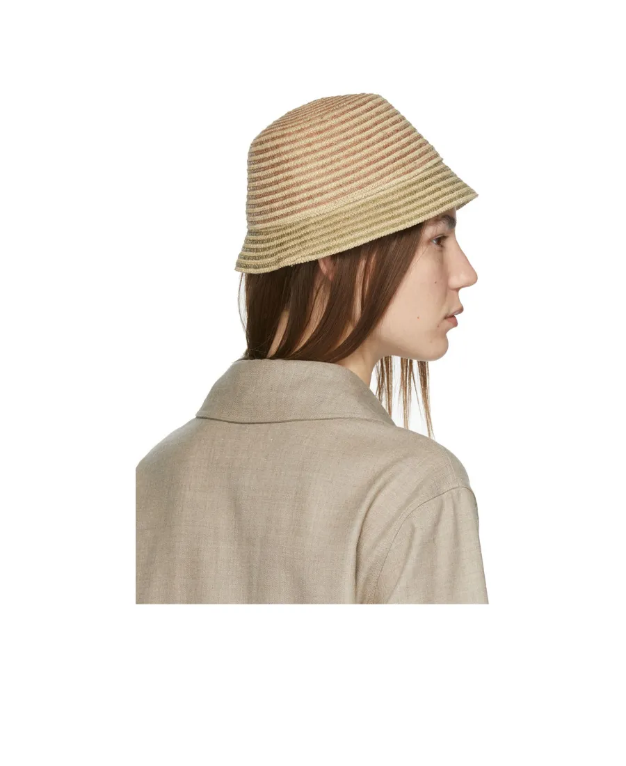 Logo Striped Fisherman's Hat