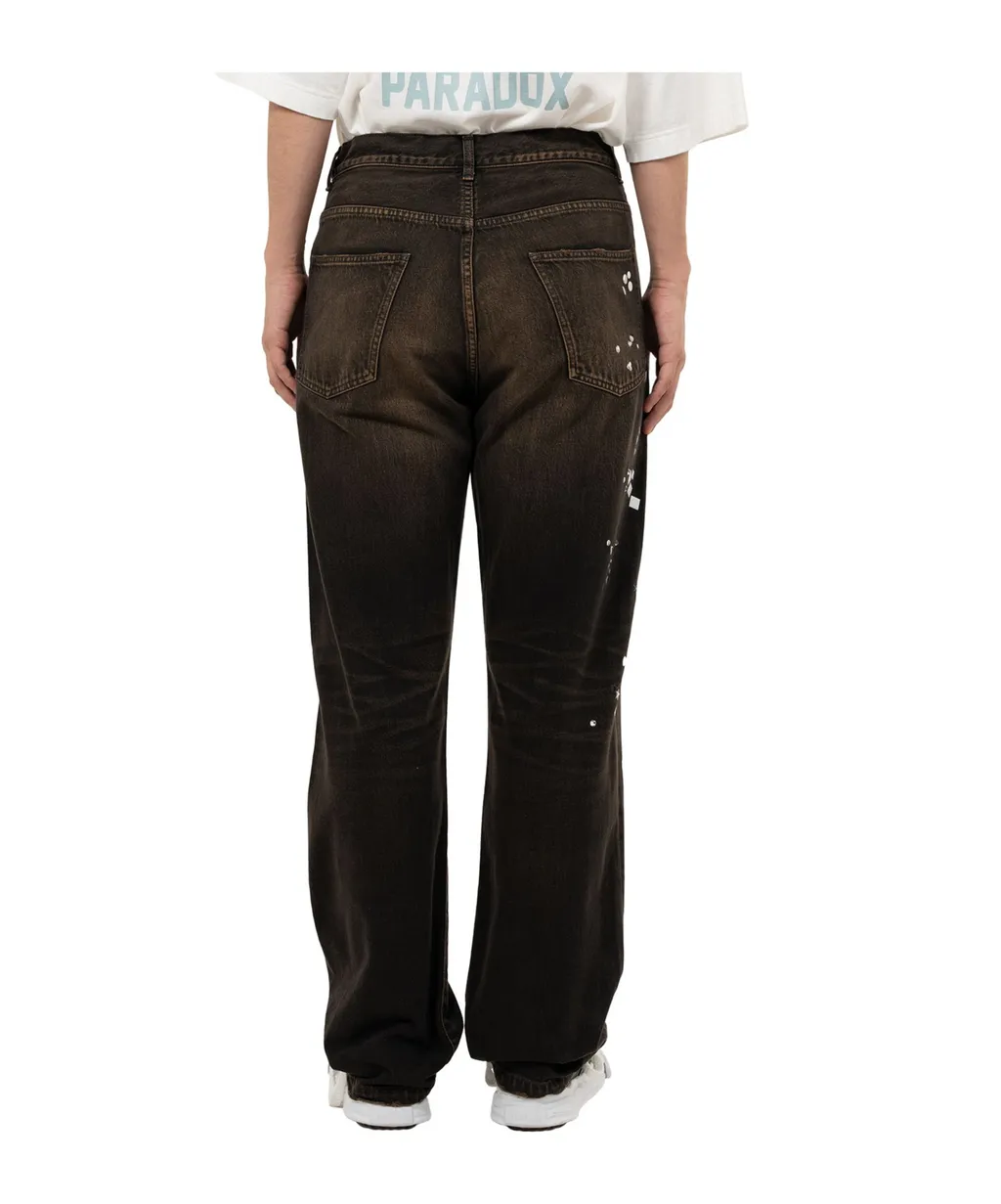 Embellished Denim Pants