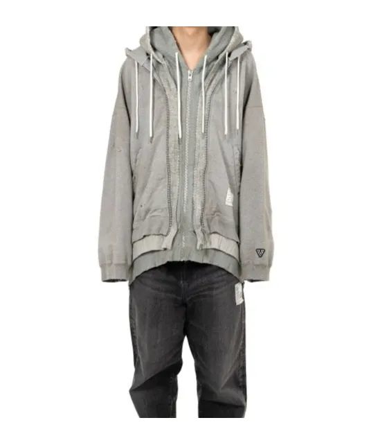 Triple Layered Zip-Up Hoodie